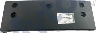 UK front number plate plinth - Small (short) rectangular.