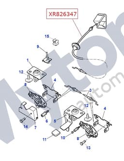 XR826347 — Bonnet Release Lever and Cable