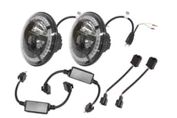 GA6281K-A — 7-Inch Round Led Headlamp 12/24v Pair LHD