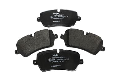 Rear brake pad set